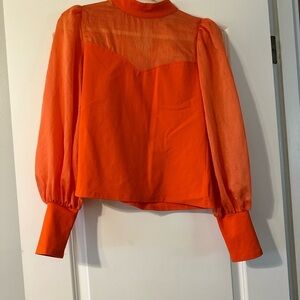 Elegant Orange Women's Top